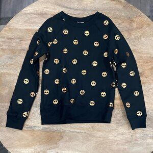 5/$20 NEW 6-6X Girls Copper Emoji Face Sweatshirt
